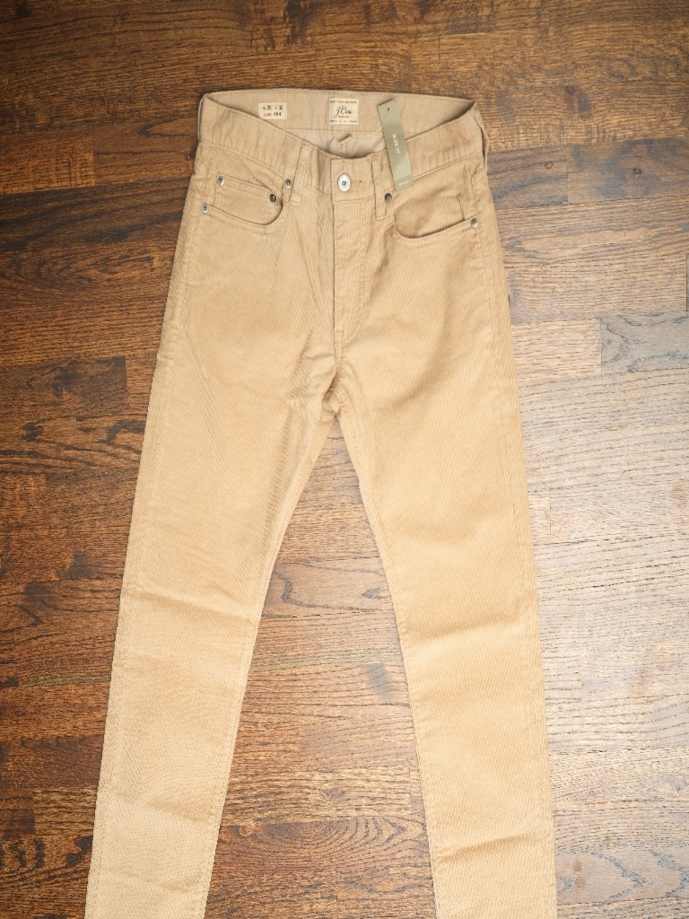 J.Crew 484 Men's Tan Slim Corduroy Pants
